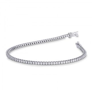 Scopri di più sull'articolo Bracciale Tennis in oro Bianco 18k con diamanti